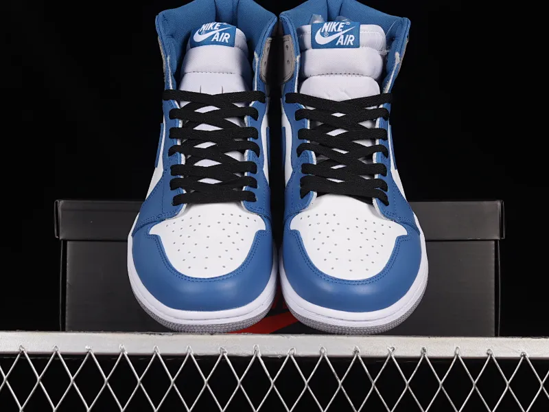 All categories Air Jordan Jordan series basketball shoes Air Jordan 1 High X version Air Jordan 1 High OG "True Blue" AJ1 Joe 1 white and blue color high-top basketball shoes DZ5485-410